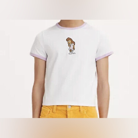 NWT Levis x Simpsons Baby Tee - Picture 3 of 6